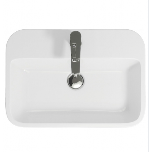 Раковина накладная Церсанит Caspia 60 Square S-UM-CAS60/1-S-w белая